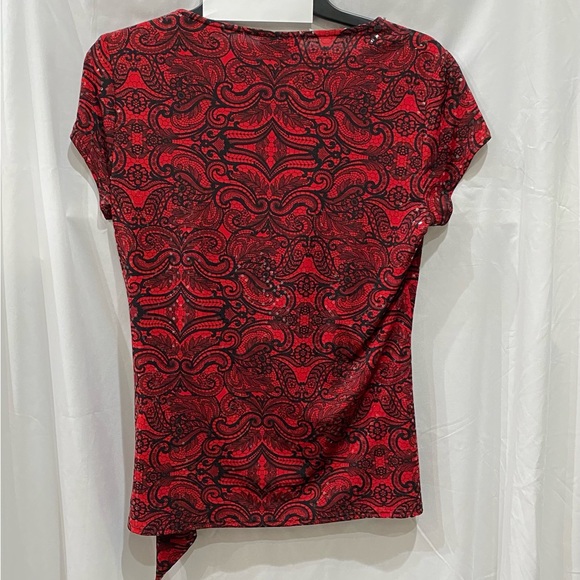 Dress Barn short sleeve blouse - Picture 3 of 4